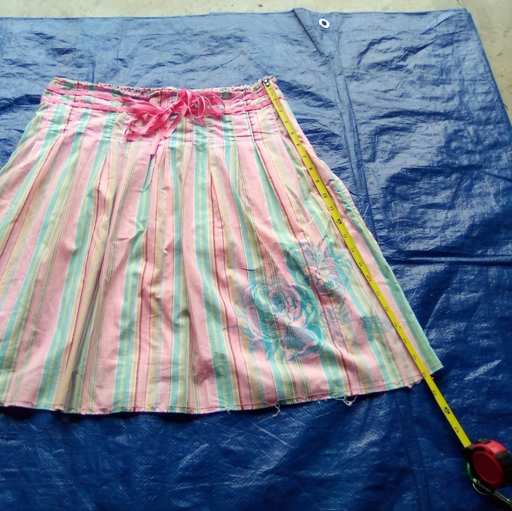 Old Navy Striped Pink and Green Women's Skirt